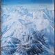 Affiche de pra-loup (ubaye-provence)- plan des pistes de ski par pierre novat (1988)
