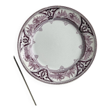 Antique English decorative porcelain plate "Poonah" by Brown-Westhead,