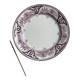 Antique English decorative porcelain plate "Poonah" by Brown-Westhead,
