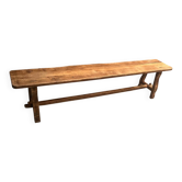 Ancien grand banc en chêne
