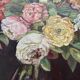Old still life bouquet of roses