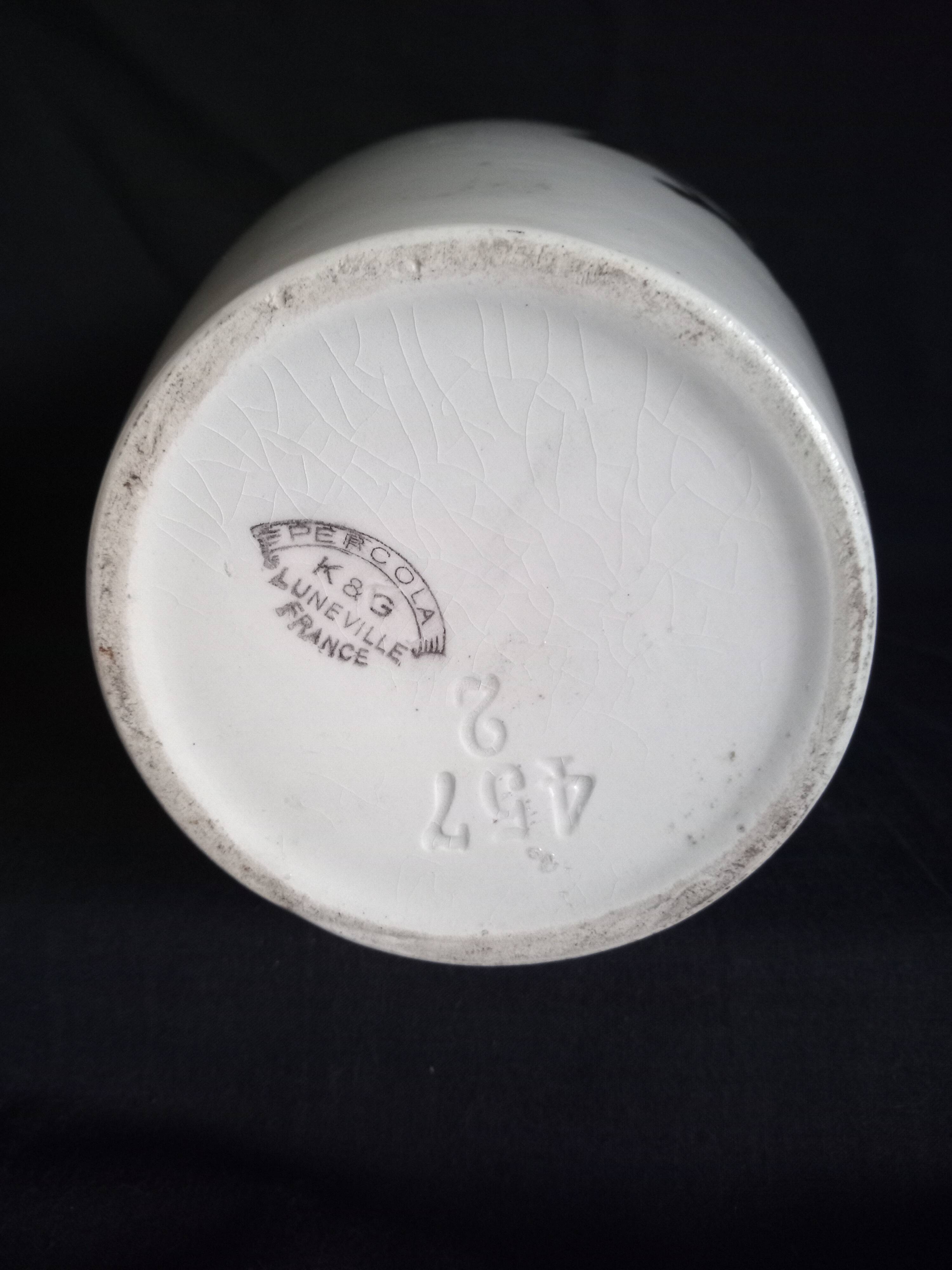 Keller & Guérin Luneville - Art Deco vase model "Pergola"