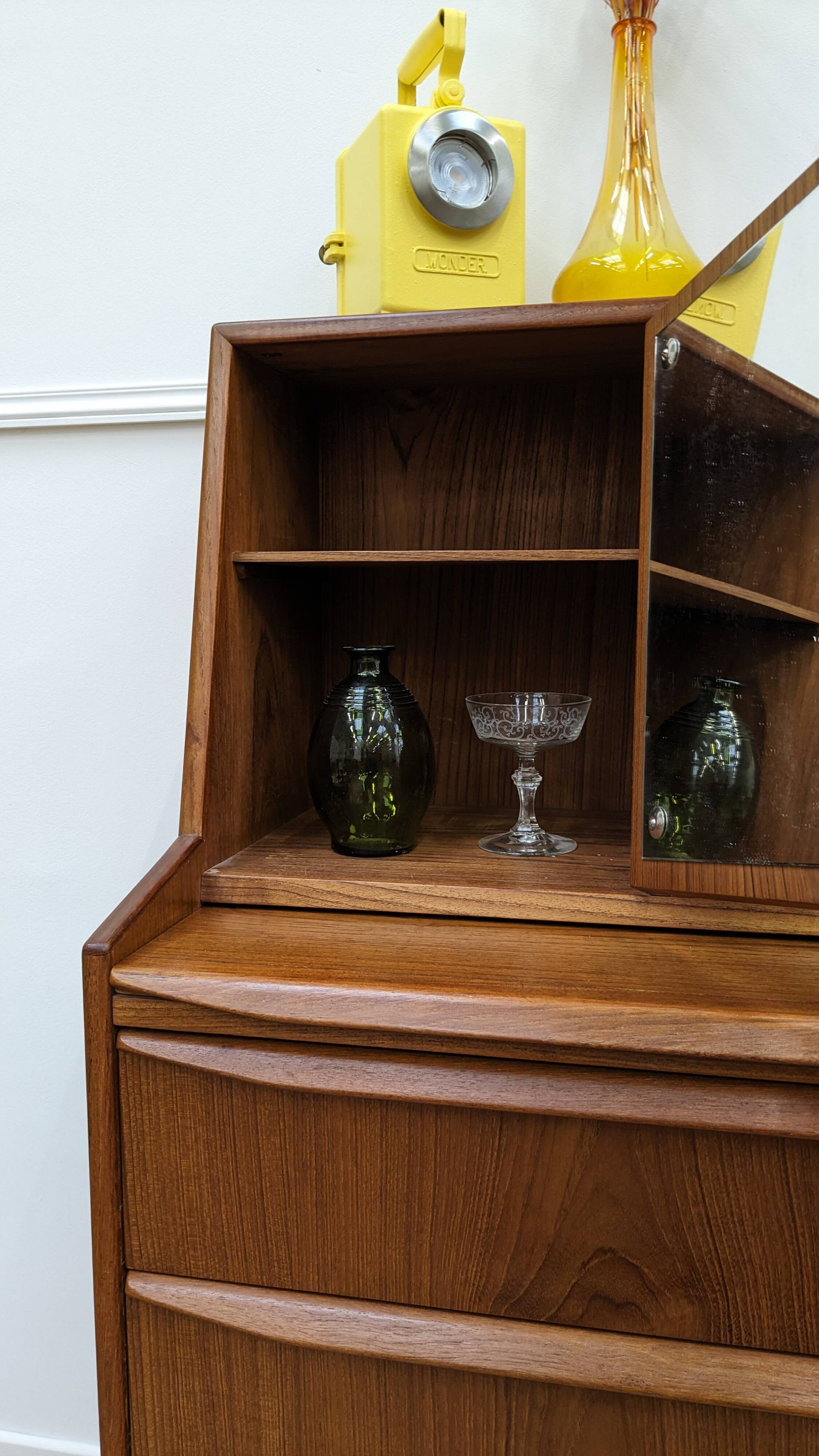 Vintage teak secretary