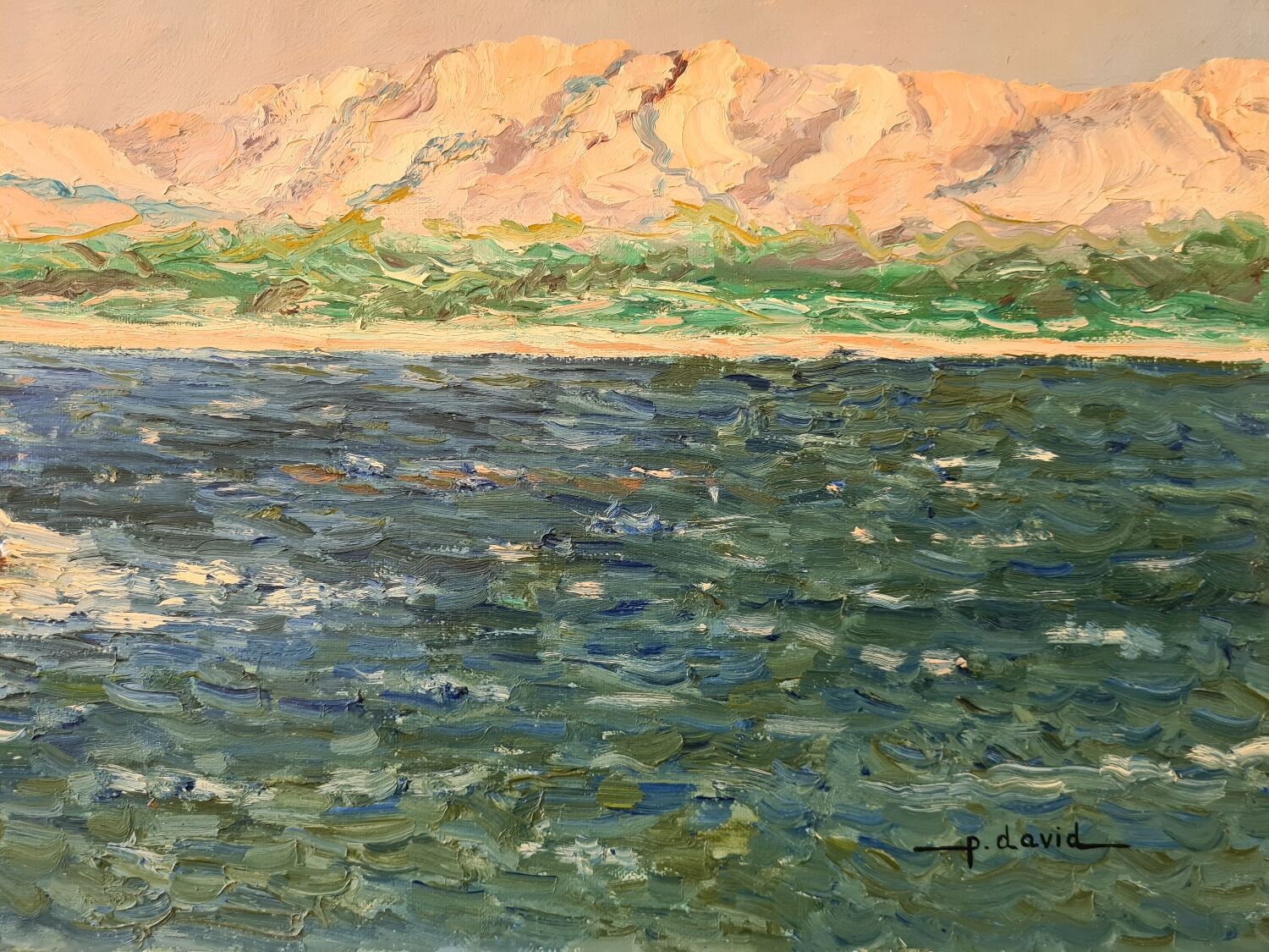View of Mont Rose in Marseille - Oil on canvas
