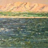 View of Mont Rose in Marseille - Oil on canvas