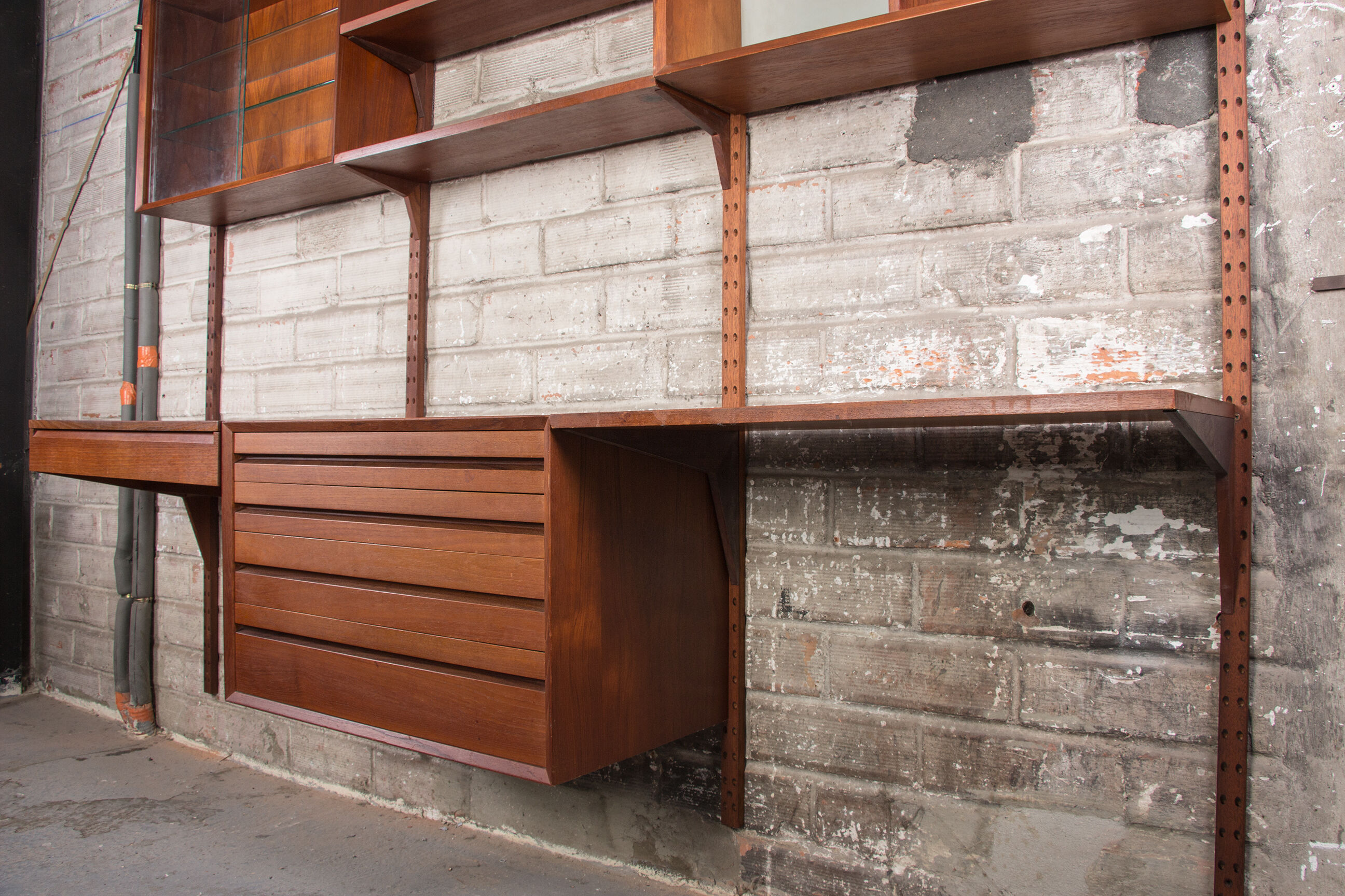 Danish modular teak shelf by Poul Cadovius 1960