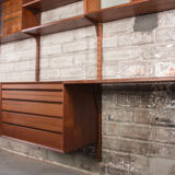 Danish modular teak shelf by Poul Cadovius 1960