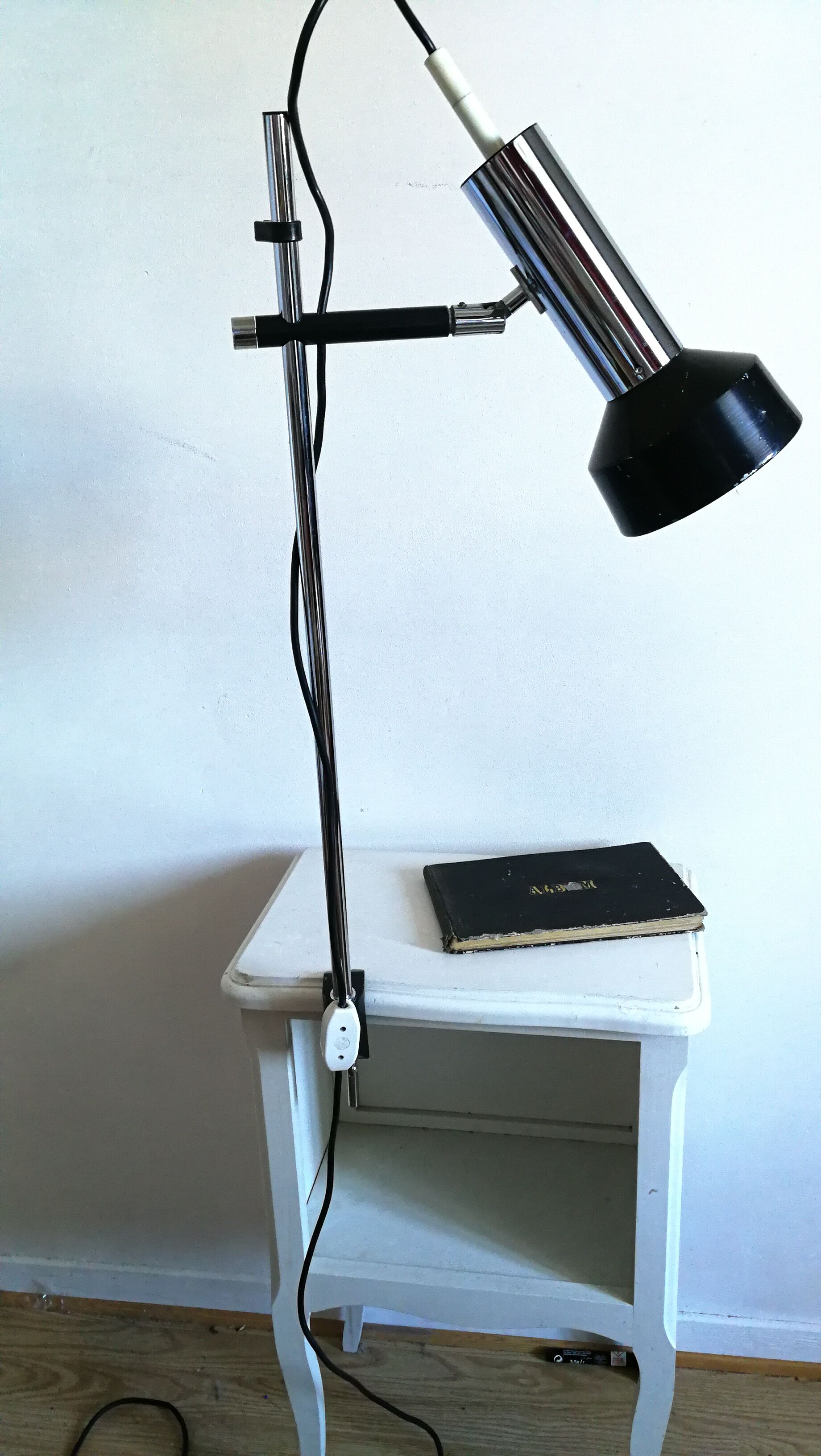 Adjustable lamp, Maria Pergay, 60's, steel