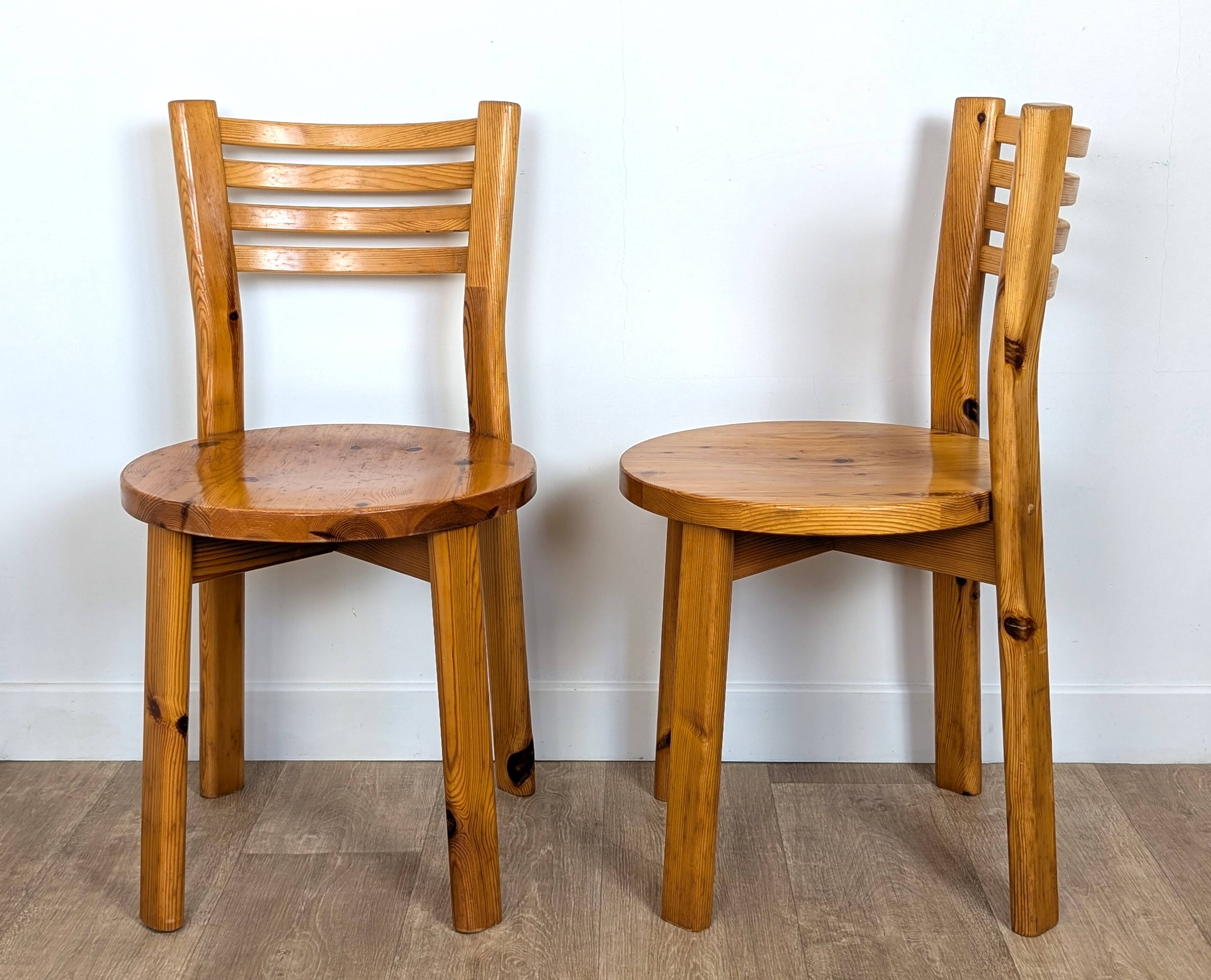 80s pine chairs