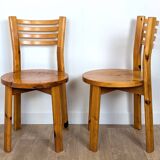 80s pine chairs
