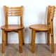 Chaises en pin années 80