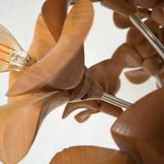 Lampadaire en orme motifs « fleurs », années 70