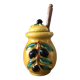 Olive pot with spoon Vallauris