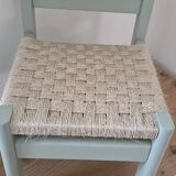Chaise enfant bois et cisal