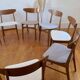 Vintage Farstrup 210 Scandinavian chairs in stained beech and teak