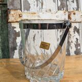 Ice bucket, vintage ice cubes