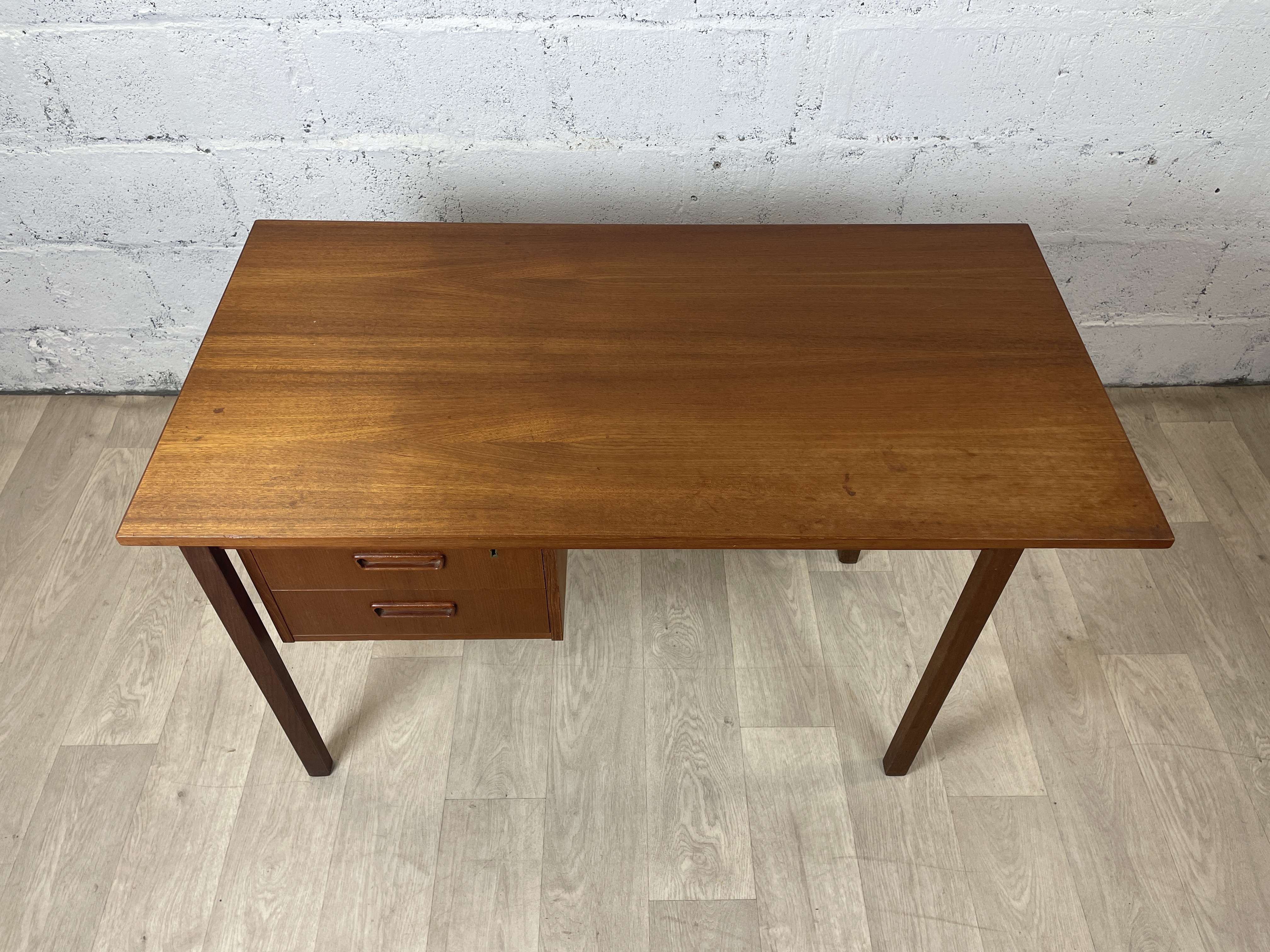 Vintage Scandinavian teak desk, 60s