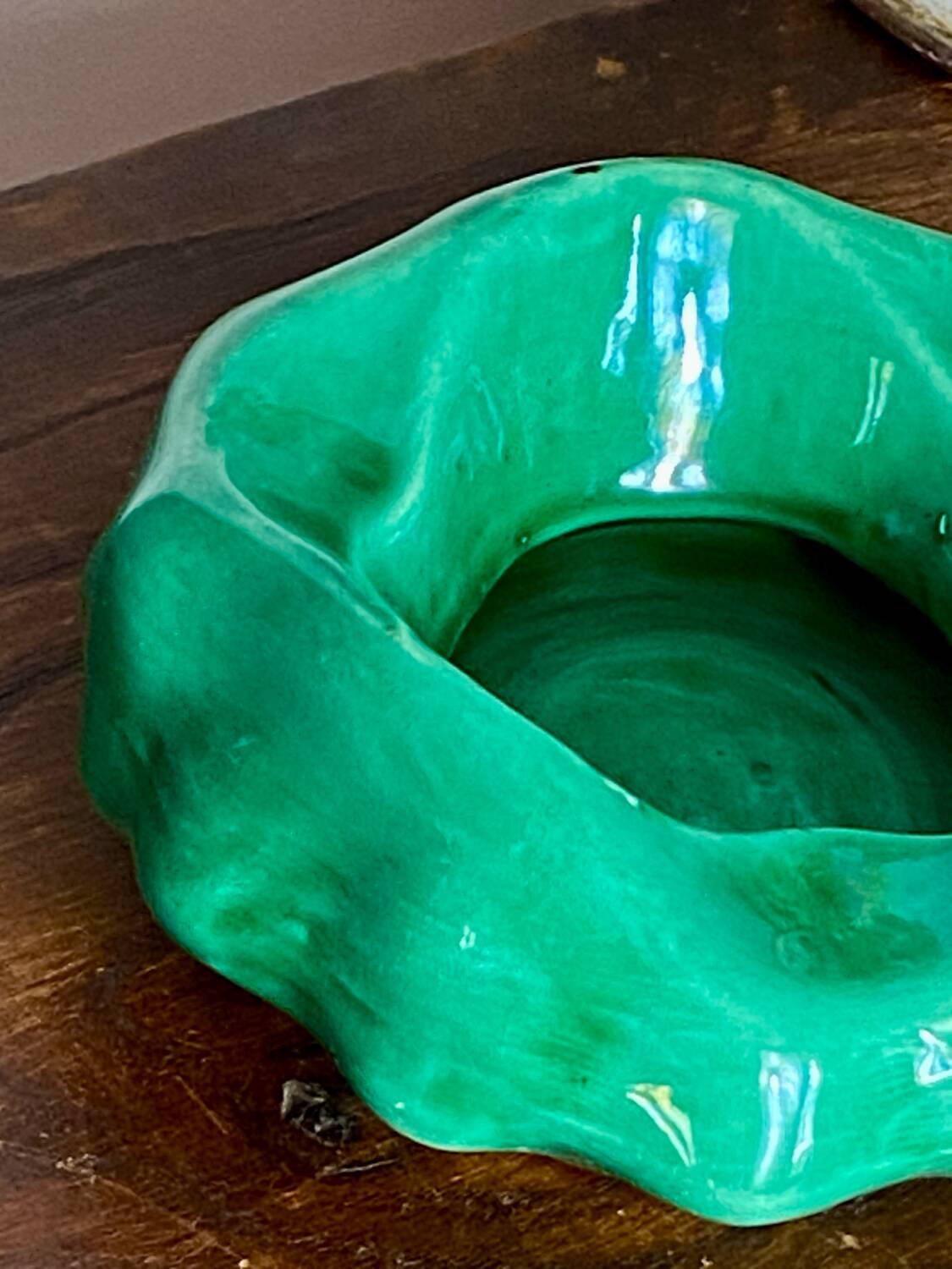 Ashtray, organic shape, Max LMB Paris, ceramic, 1950s