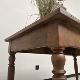 Old walnut bistro table