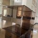 Set of 12 smoked plexi lockers and chrome insert by Michel DUMAS, 1970s