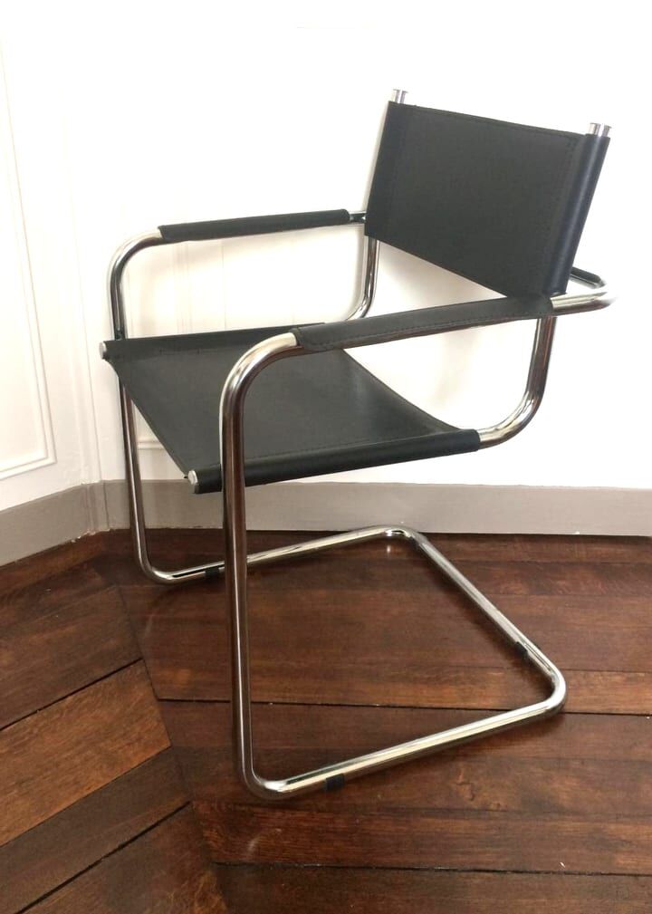 Fauteuil tubulaire de type cantilever