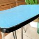 Tabouret formica pieds eiffel vintage