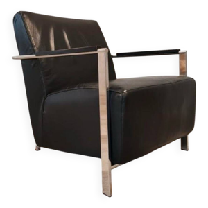 Fauteuil au design vintage - noir