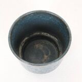 Knabstrup ceramic plant pot / 1960s / blue / Mid Century Danish Modern Design