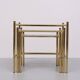 Brass nesting tables Hollywood Regency 1970s France
