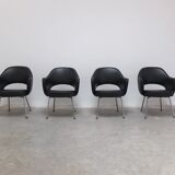 Original set of 4 'Executive' armchairs by Eero Saarinen for Knoll, 1960s