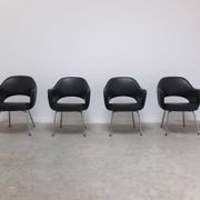 Ensemble original de 4 fauteuils 'Executive' par Eero Saarinen pour Knoll, années 1960.