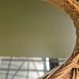 Rattan mirror