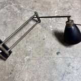 Brass arm wall lamp, 1950s
