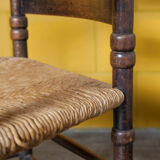 Dutch chair in wood and wicker