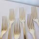 6 Christofle art deco style silver plated forks