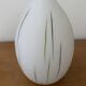 White opaline tulip with dark green and gray streaks. Oblong shape.