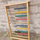 Large vintage wooden school abacus