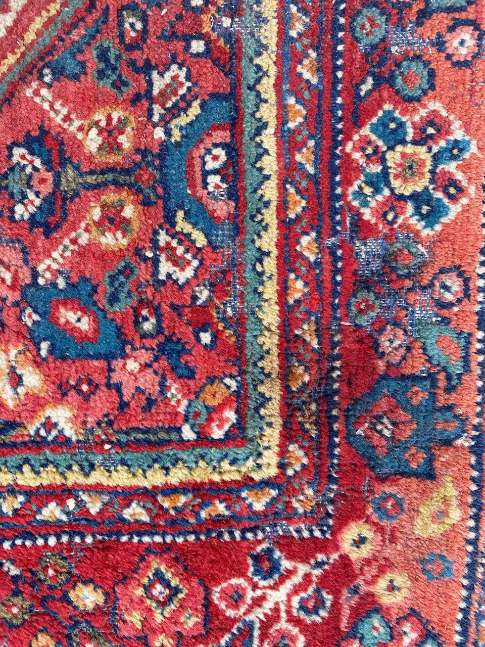 Old Persian carpet of Mahal handmade 126x197 cm