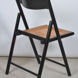 Chaise pliante assise en cannage