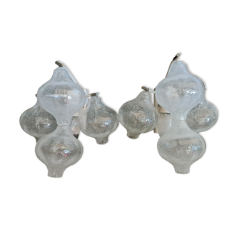 Pair of Tulipan Wall Sconces by JT Kalmar,