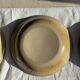 Set of 8 brown-rimmed stoneware deep plates Atelier Saint Simon D19.5