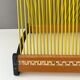 Vintage record stand, vinyl record holder, plattofix germany, yellow 50 records