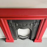 Cast Iron Fireplace with Wooden Surround