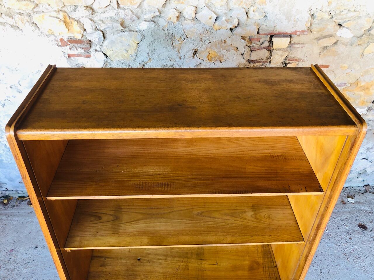 Vintage oak wall storage unit circa 50s