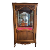 Louis XV style display cabinet in cherry wood – French manufacture UNIFA