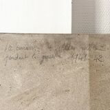 Oil painting of an interior scene 1940, portrait of children signed