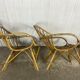 Paire de fauteuils rotin