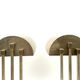 Diamant Art Studio Pair of Bauhaus cubist shaped Lamps. Marked 'New York 1938' & Numbered
