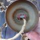 Antique gilded bronze and crystal chandelier with 5 lights / working condition l. gau?