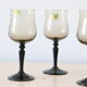 Set of 4 luminac smoked grey, French